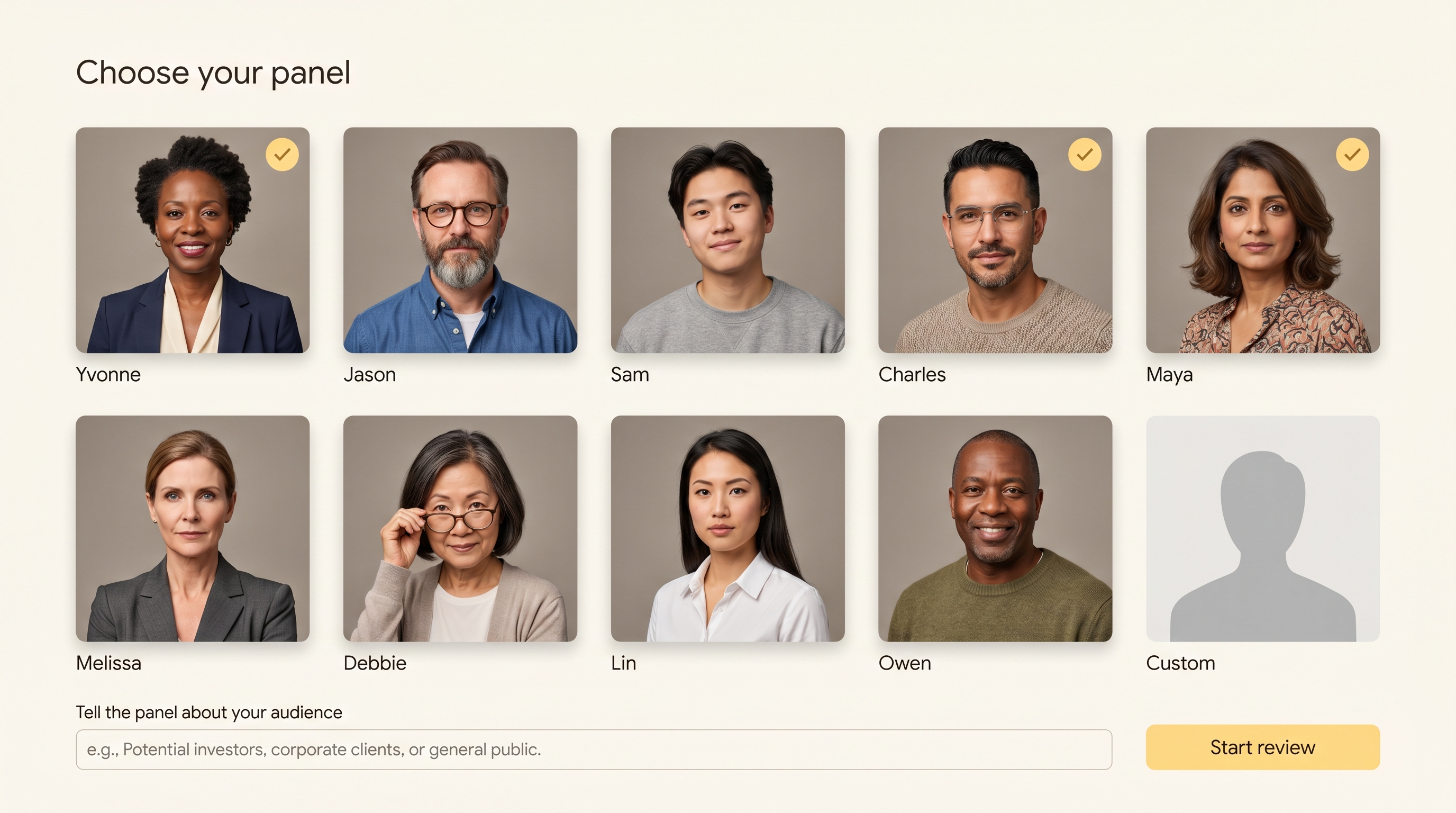 Picking a panel inside DeckNotes